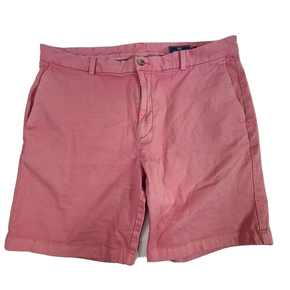 Vineyard Vines Shorts Mens 38 Salmon Breaker Chinos Whale Casual Preppy Men